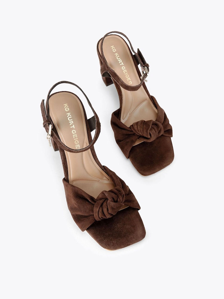 KG Kurt Geiger Brown Signet Sandals - Image 2 of 4
