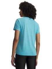 Under Armour Blue Tech Twist V-Neck T-Shirt - Image 2 of 3