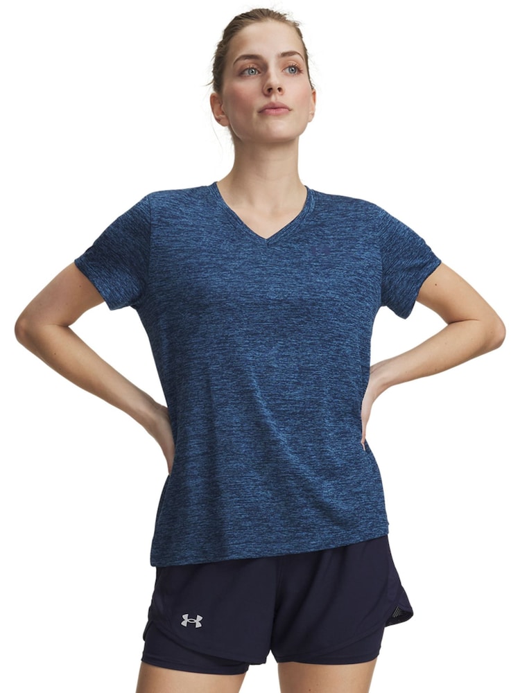 Under Armour Ocean Blue Tech Twist V-Neck T-Shirt - Image 1 of 3 Under Armour Ocean Blue Tech Twist V-Neck T-Shirt - Image 1 of 3