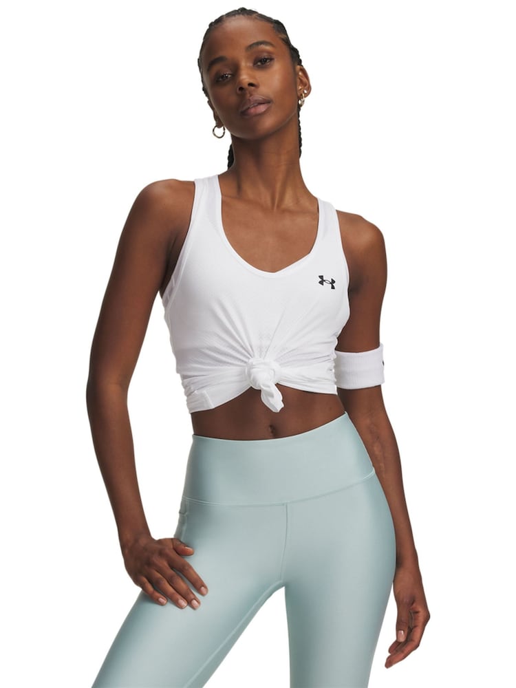 Under Armour White/Black Tech Mesh Racer Vest - Image 1 of 3