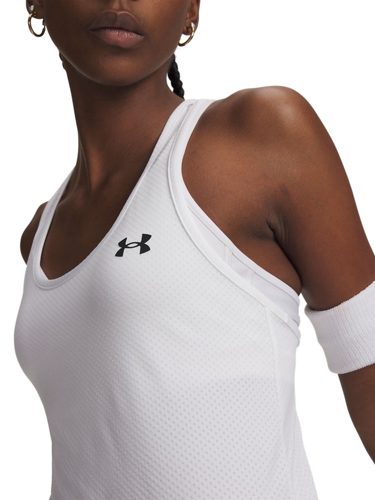 Under Armour White/Black Tech Mesh Racer Vest - Image 3 of 3
