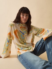 Monsoon Cream Clemence Aurelie Butterfly Top - Image 3 of 4