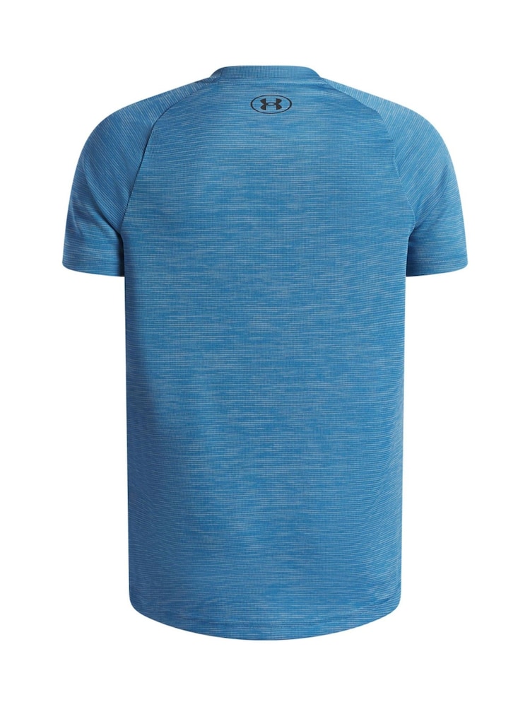 Azul - Camiseta de manga corta texturizada técnica Under Armour - Imagen 2 de 3