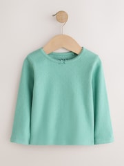 Green Long Sleeve Pointelle Top (3mths-7yrs) - Image 4 of 7