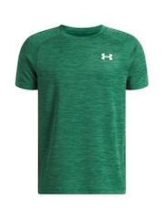 Verde - Camiseta de manga corta texturizada técnica Under Armour - Imagen 1 de 3
