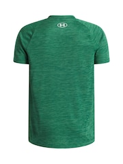 Verde - Camiseta de manga corta texturizada técnica Under Armour - Imagen 2 de 3
