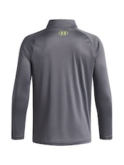 Under Armour Grey Tech 2.0 HalfZip Long Sleeve Top - Image 2 of 3
