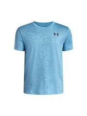 Under Armour Blue Tech Pixelate Graphic Short Sleeve T-Shirt - Image 1 of 3