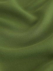 Green Long Sleeved Drape Bubblehem Top - Image 8 of 9