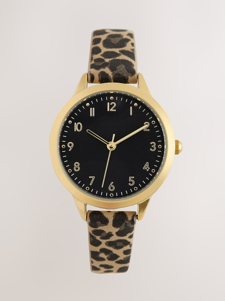 Leopard Print Watch - Image 1 of 3 Leopard Print Watch - Image 1 of 3
