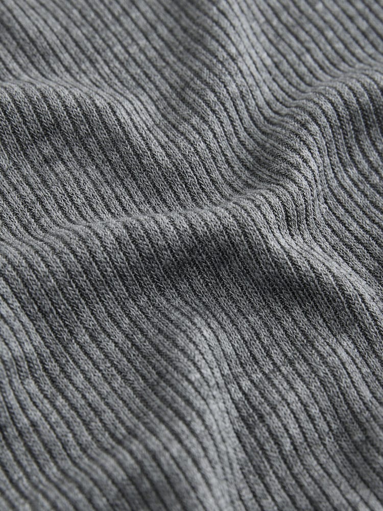 Charcoal Grey N.Premium Wool Blend Long Sleeved Top - Image 8 of 8