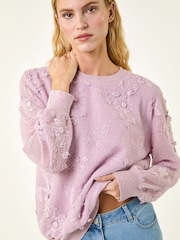 Suéter de malha floral Roman - Imagem 1 de 5