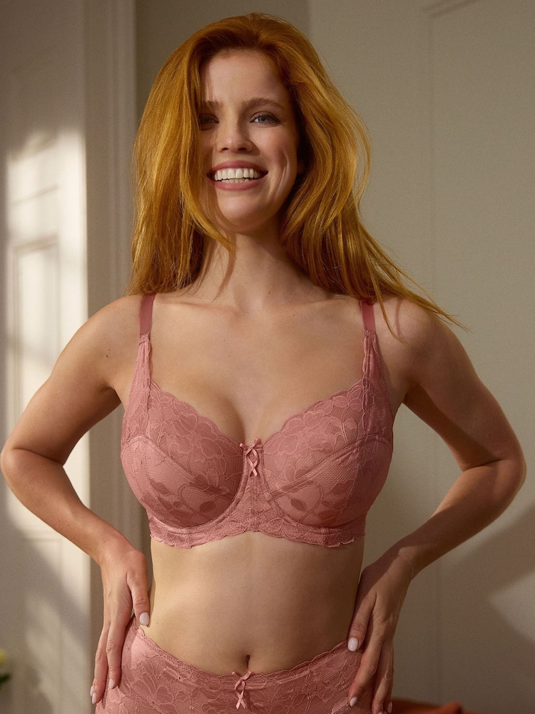 Panache Pink Amour Full Cup Wired Bra - Image 1 of 5 Panache Pink Amour Full Cup Wired Bra - Image 1 of 5