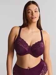 Panache Purple Amara Floral Stretch lace Full Cup Bra - Image 2 of 5