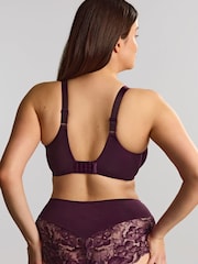 Panache Purple Amara Floral Stretch lace Full Cup Bra - Image 3 of 5