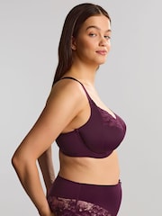 Panache Purple Amara Floral Stretch lace Full Cup Bra - Image 4 of 5