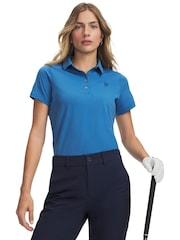 Under Armour Blue Dry Short Sleeve Golf Polo Shirt - Image 1 of 3