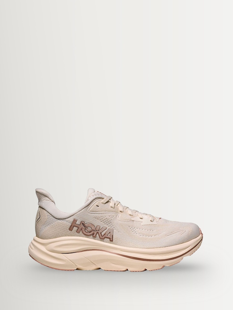 HOKA Cream Clifton 10 Trainers - Image 1 of 6 HOKA Cream Clifton 10 Trainers - Image 1 of 6