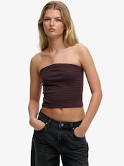 Superdry Red Athletic Essentials Jersey Boobtube Top - Image 1 of 5