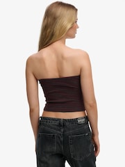 SUPERDRY Red Athletic Essentials Jersey BoobtubeTop - Image 7 of 10