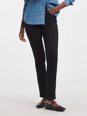 黑色 - JD Williams High Waist Super Stretch Slim Leg Jeans - 4的图像2｝