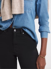 黑色 - JD Williams High Waist Super Stretch Slim Leg Jeans - 4的图像4｝