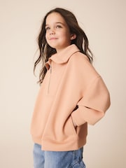 כתום בהיר - Half Zip Sweatshirt (3-16yrs) - תמונה 1 מתוך 8