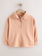 כתום בהיר - Half Zip Sweatshirt (3-16yrs) - תמונה 5 מתוך 8