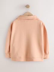 כתום בהיר - Half Zip Sweatshirt (3-16yrs) - תמונה 6 מתוך 8