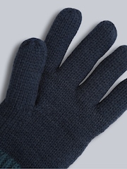 Blå - Sett med Animal hatter og hansker til barn, pelsfôret - Bilde 6 av 6