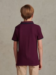 U.S. Polo Assn Polo-Shirt mit Rippenstruktur - Bild 4 von 7