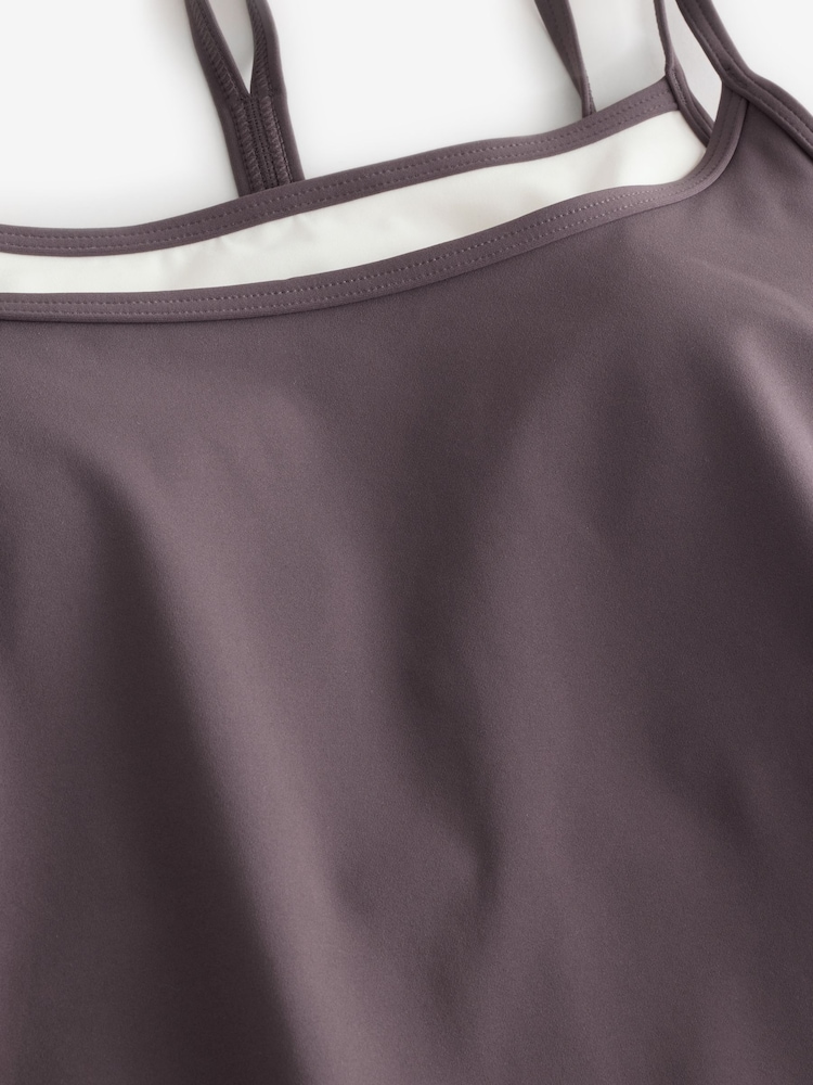 OSIA Chocolate Brown Tipped Double Layer Vest - Image 7 of 7 OSIA Chocolate Brown Tipped Double Layer Vest - Image 7 of 7
