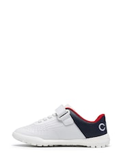 Clarks White CICA Goal Shoes - Image 2 of 6
