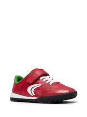 Clarks Red CICA Goal Football Trainers - Image 3 of 6