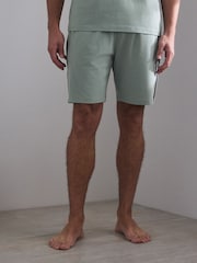 Green/Grey Side Stripe Stripe Short Sleeve Jersey Pyjamas Set 2 Pack - Image 3 of 13