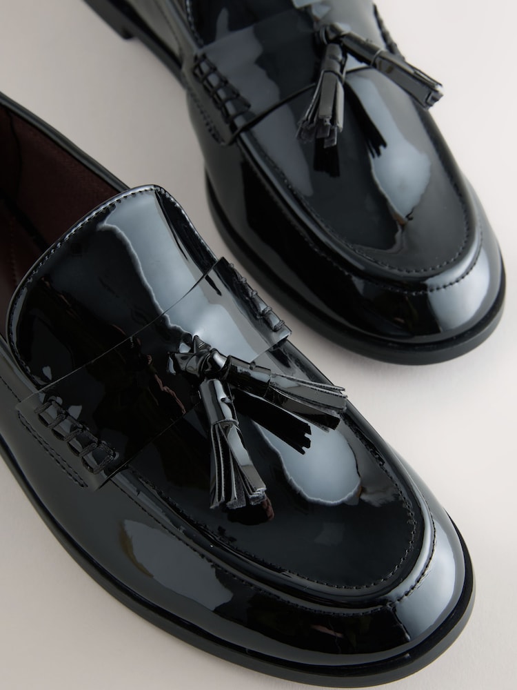 Black Forever Comfort® Tassle Penny Loafers - Image 10 of 10 Black Forever Comfort® Tassle Penny Loafers - Image 10 of 10