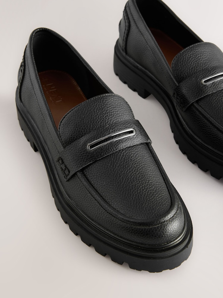 Black Forever Comfort® Chunky Sole Loafers - Image 7 of 7 Black Forever Comfort® Chunky Sole Loafers - Image 7 of 7