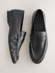 črna - Nabrani mokasini N.Premium Almond Toe - Slika 1 iz 5
