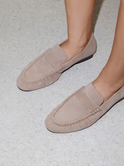 Sivkasto rjava - Nabrani mokasini N.Premium Almond Toe - Slika 4 iz 4