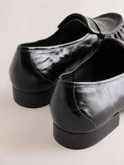 Black Forever Comfort® Ruched Leather Loafers - Image 5 of 5