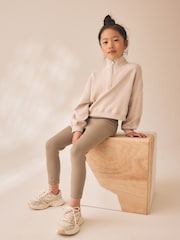 Neutral Quarter Zip Sweatshirt (3-16yrs) - Image 2 of 4