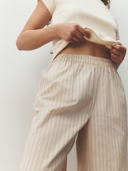 Ecru Stripe/Ditsy Longline Bermuda Cotton Shorts 2 Pack - Image 10 of 10