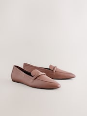 חום בהיר - Forever Comfort® Leather Point Toe Loafers - תמונה 6 מתוך 9