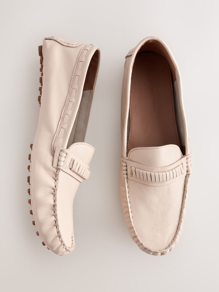 Bone N.Premium Whipstitch Driver Moccasins Shoes - Image 1 of 10