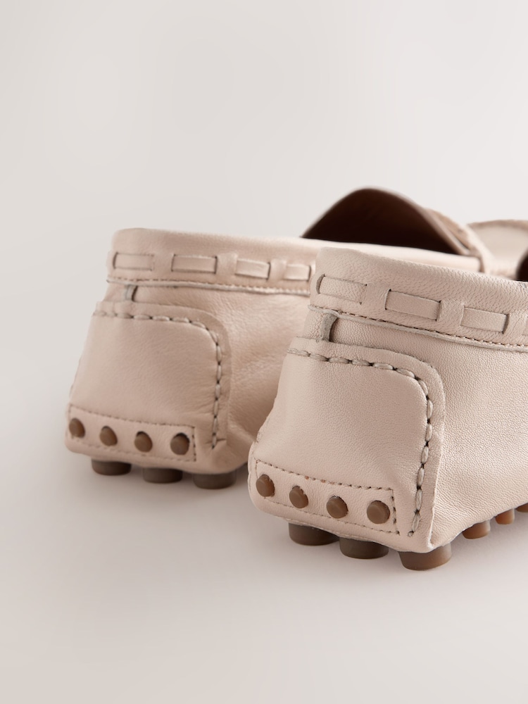 Bone N.Premium Whipstitch Driver Moccasins Shoes - Image 10 of 10