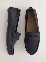 Navy N.Premium Whipstitch Driver Moccasins Shoes - Image 1 of 10