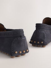 Navy N.Premium Whipstitch Driver Moccasins Shoes - Image 10 of 10