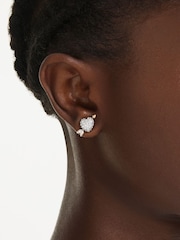 Swarovski White Mixed Metal Earrings - Image 5 of 5