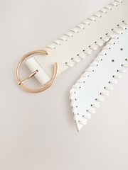 Bone Plait Detail Wide Belt - Image 4 of 5