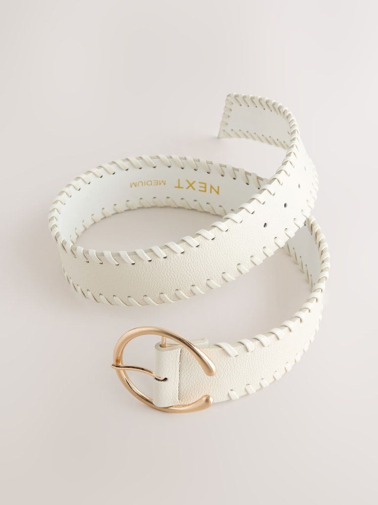 Bone Plait Detail Wide Belt - Image 5 of 5